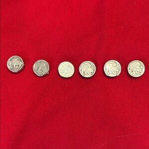 Buffalo Nickel Button Cover Coin Collection